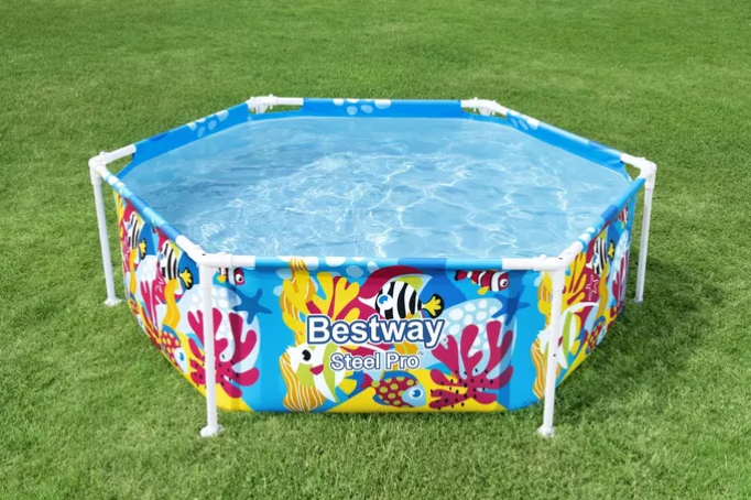 Bestway Steel Pro UV Careful Splash-in-Shade Round Above Ground Pool