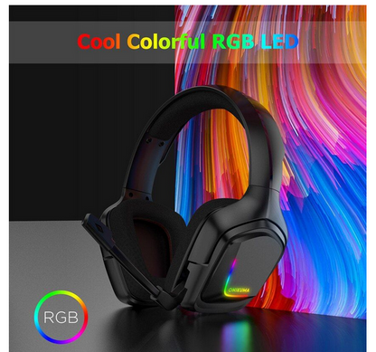 Onikuma K20 Professional Gaming Headset with LED Lights Black