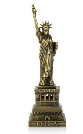 18cm New York City's Statue of Liberty Metal Collectable Model