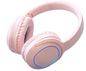 GJBY - CA-039 - Wireless Rechargeable Stereo Headset With Attachable Mic - Pink