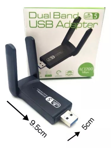 Adapter Wifi Dual Band 2-4g 5g Usb 3.0 5ghz 1300mbps