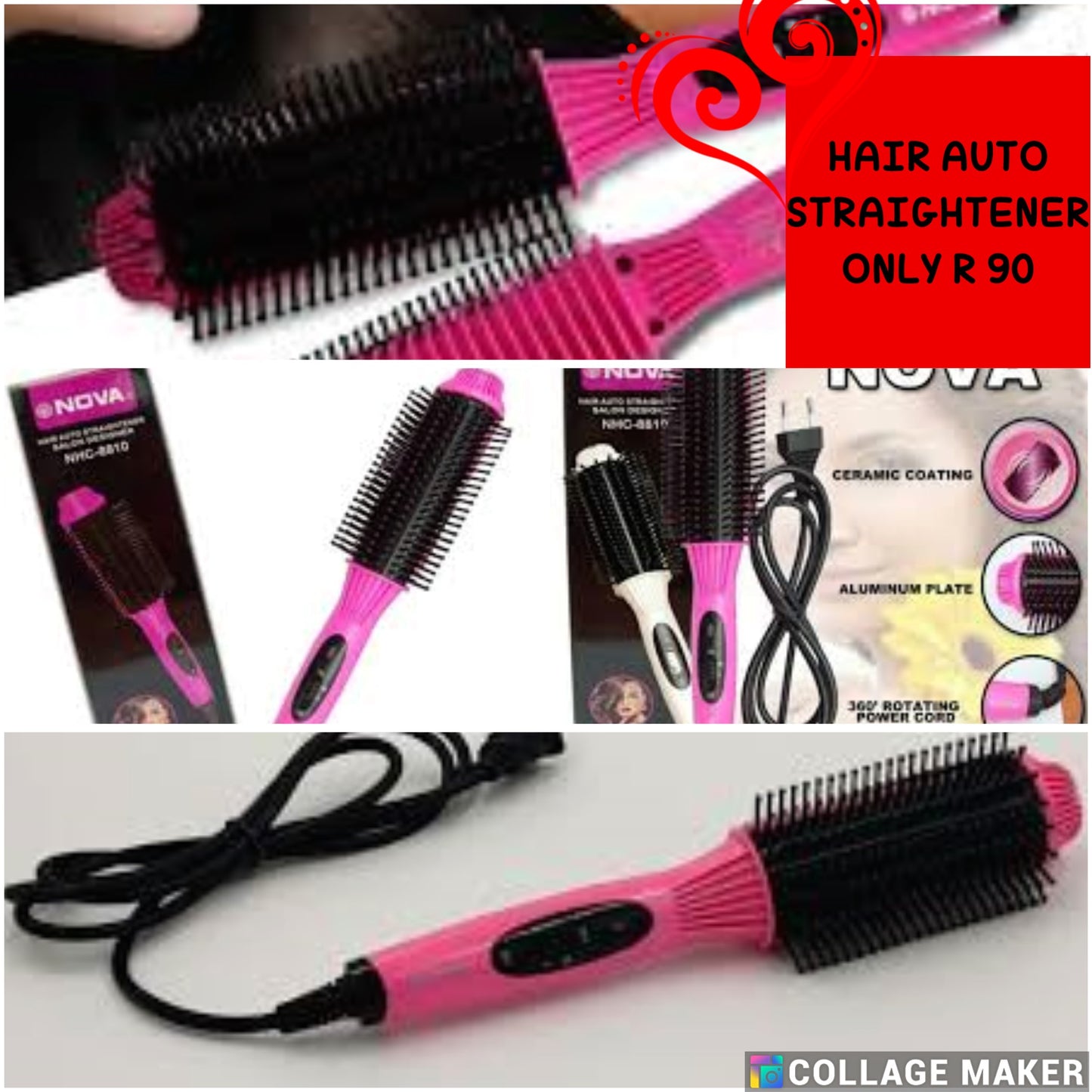 HAIR AUTO STRAIGHTENER
