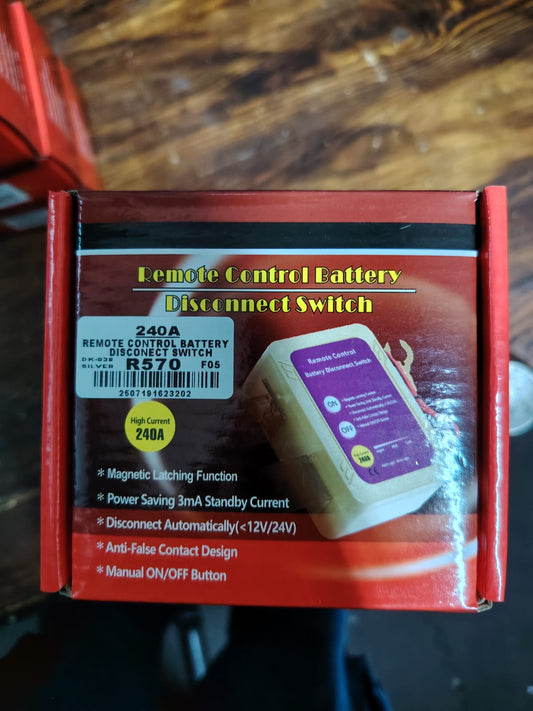 REMOTE CONTROL BATTERY DISCONNECT SWITCH