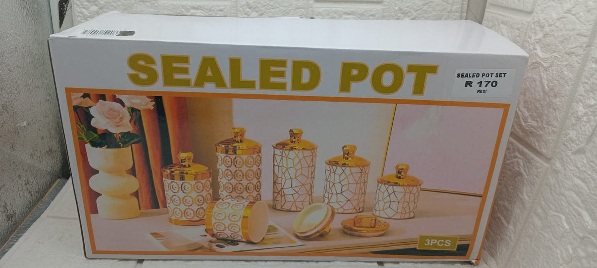3 PCS SEALED POT SET