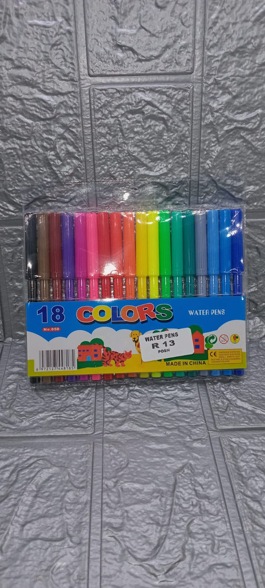 18PC COLOR WATER PENS