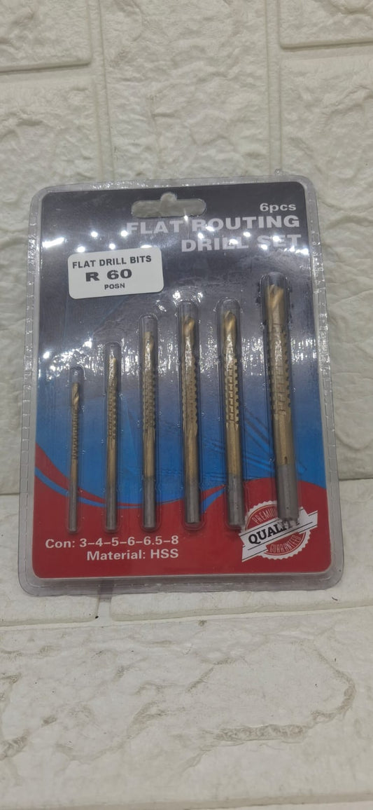 FLAT DRILL BITS SET