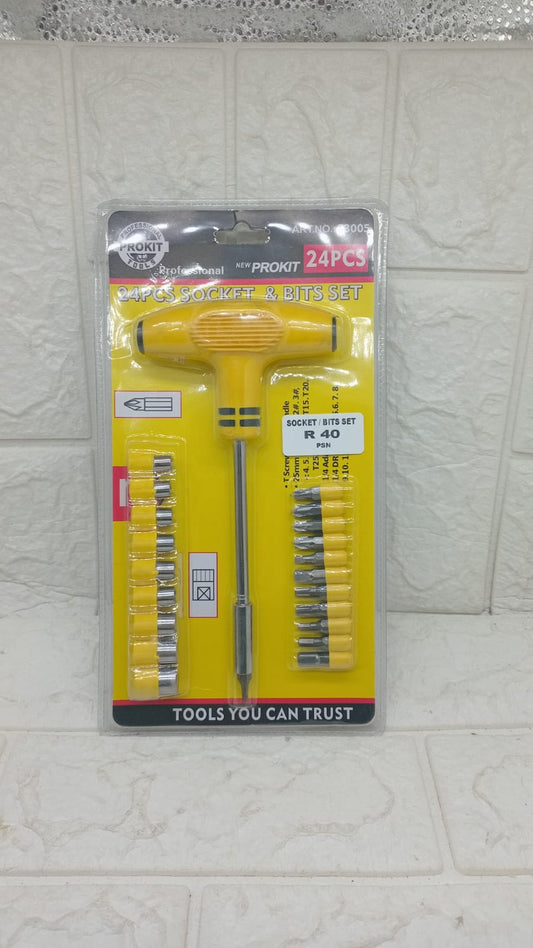 24PC SOCKET/BITS SET