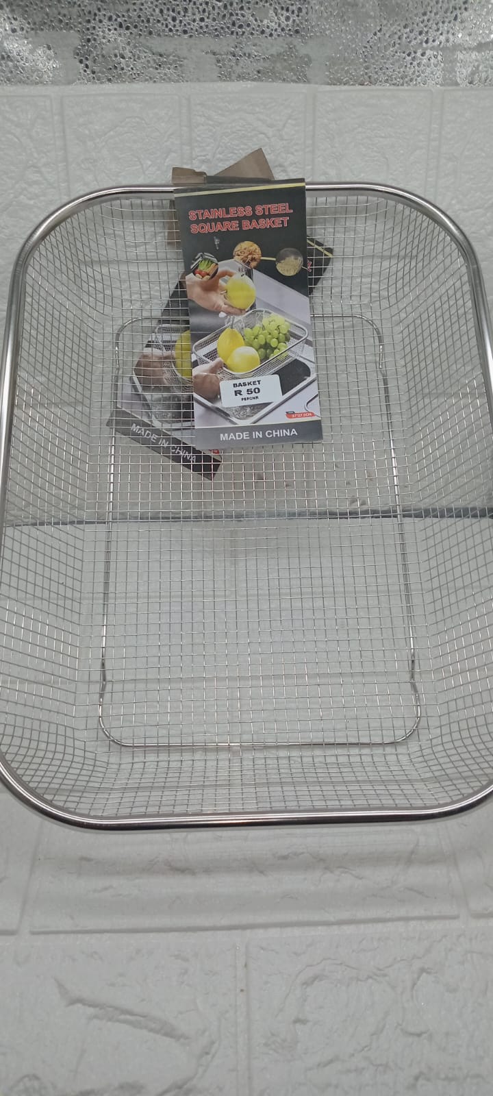 STAINLESS STEEL SQUARE BASKET