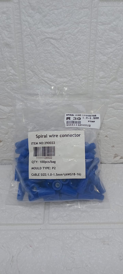 SPIRAL WIRE CONNECTORS 1.0-1.5mm