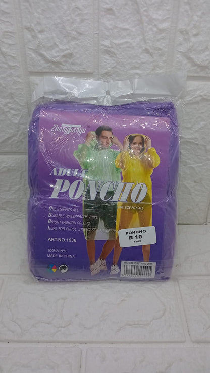 ADULT WATERPROOF PONCHOS