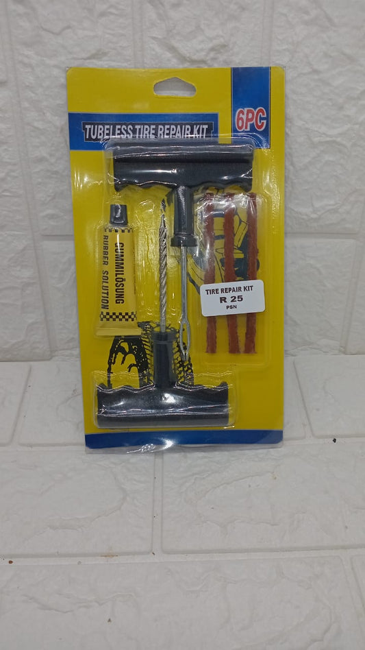 6 PIECE TIRE REPAIR KIT