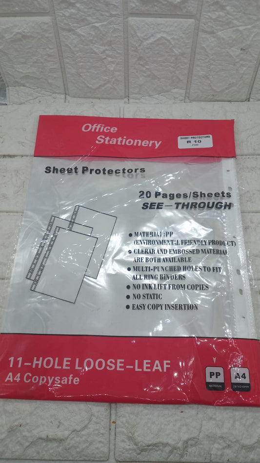 SHEET PROTECTORS