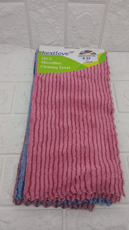 3PCS MICROFIBRE CLEANING TOWELS