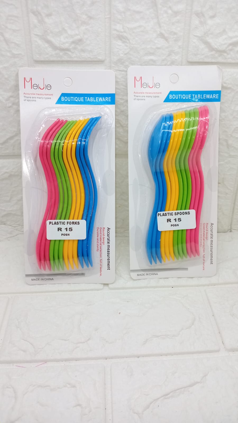 PLASTIC FORKS AND SPOONS