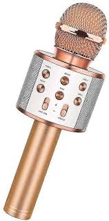 KARAOKE HANDHELD MICROPHONE WITH BUILT IN SPEAKER
