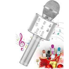 KARAOKE HANDHELD MICROPHONE WITH BUILT IN SPEAKER