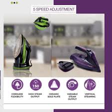 5 SPEED ADJUSTMENT WIRELESS IRONS