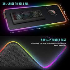 RGB NON SLIP MOUSE PAD 51CM X 12XCM