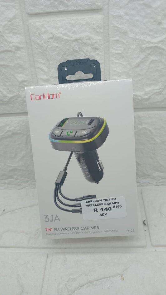 EARLDOM 7IN1 FM WIRELESS CAR MP3