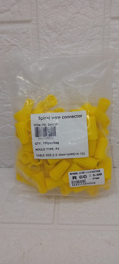 SPIRAL WIRE CONNECTORS 1.0-1.5mm