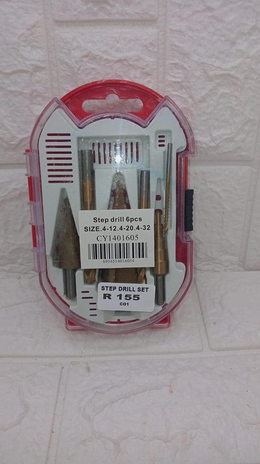 6PCS STEP DRILL SET