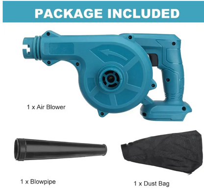 LITHIUM LEAF BLOWER WITH CHARGER AND CATCHER BAG