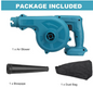 LITHIUM LEAF BLOWER WITH CHARGER AND CATCHER BAG
