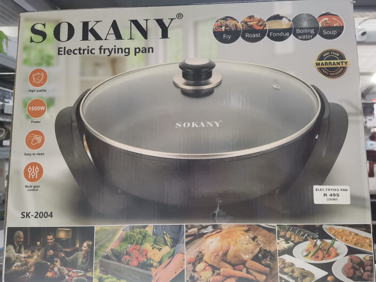 SOKANY ELECTRIC FRYING PAN 1500W