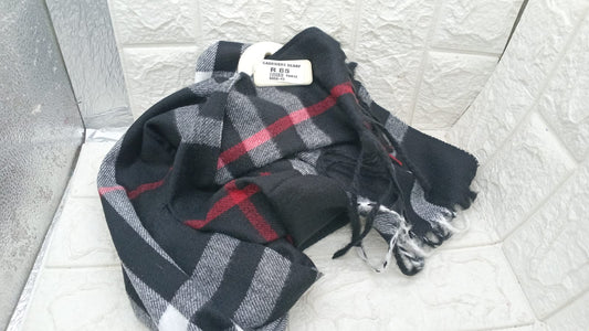 CHECK SCARF