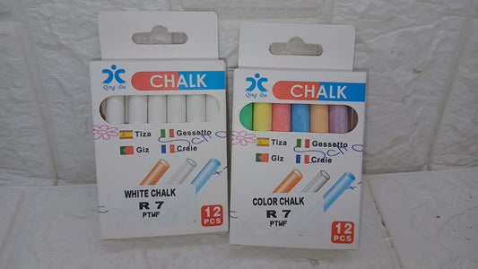 WHITE AND COLOR CHALK