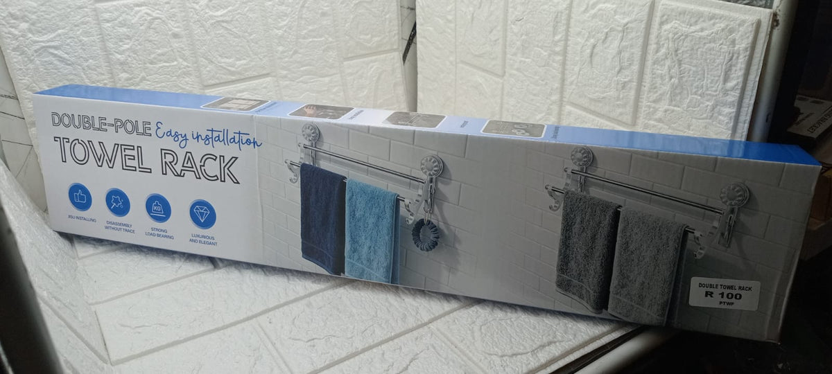 DOUBLE TOWEL RACK