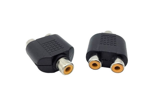 Adapter RCA(F) TO 2 RCA(F) Pack Of 2