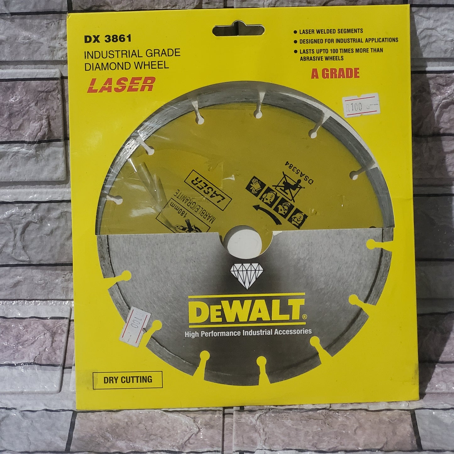 De Walt 180mm diamond wheel (dry cutting)