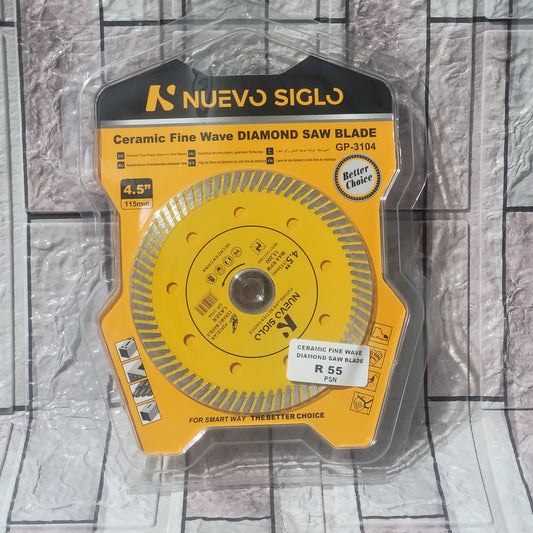 Fine wave ceramic diamond saw blade 115mm