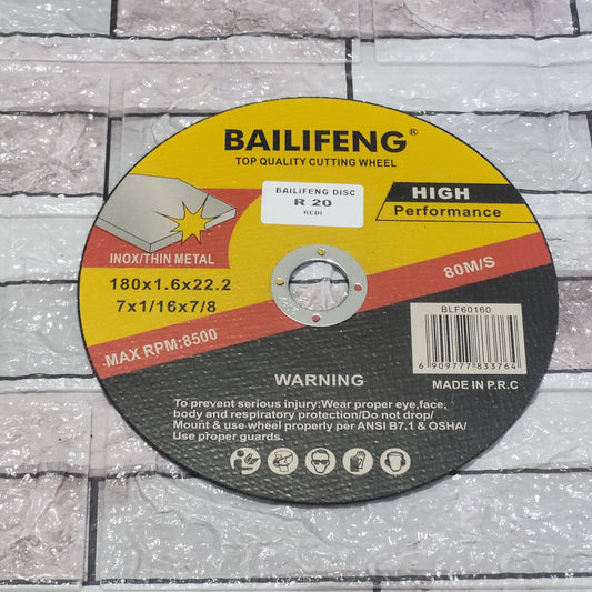 180mm Metal Cutting Disc