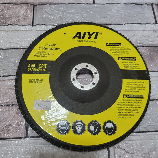 180mm AIYI 60 grit abrasive disc