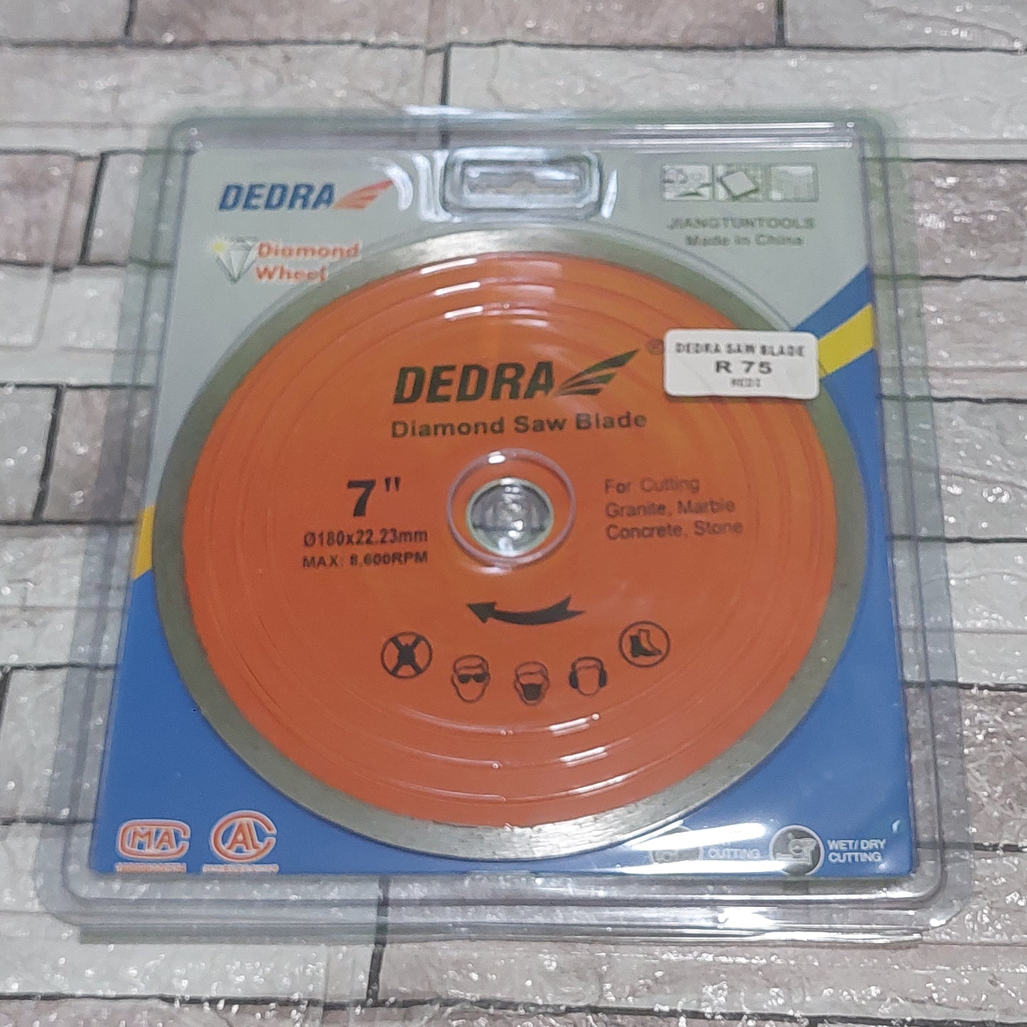 DEDRA Diamond Saw Blade 7" / 180mm×22.23mm