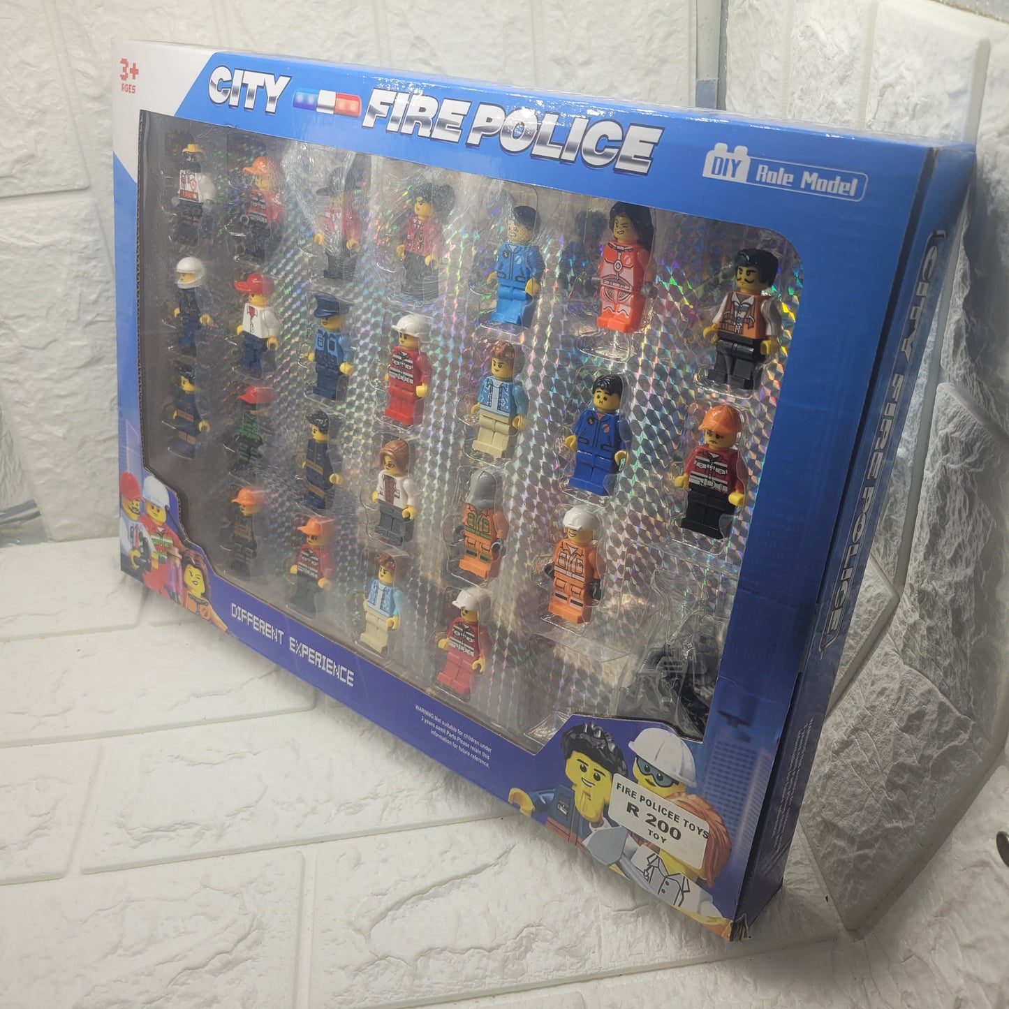 Fire police block figurines