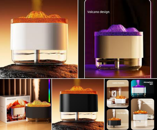 VOLCANO HUMIDIFIERS WITH LIGHTS