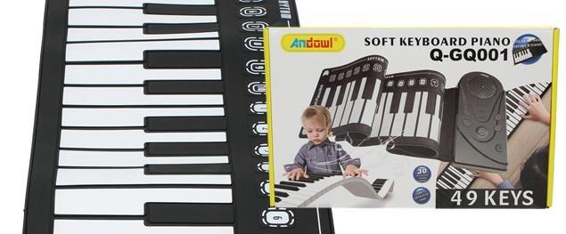 Andowl Folding Soft KeyBoard Piano 49 Keys Q-GQ001 Andowl