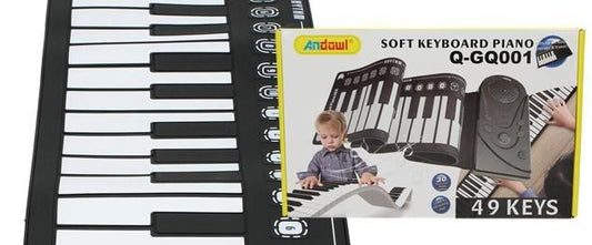 Andowl Folding Soft KeyBoard Piano 49 Keys Q-GQ001 Andowl