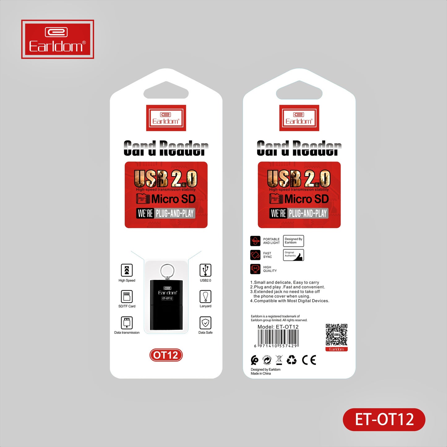 CARD READER EARLDOM USB SD ET-OT12