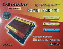Gamistar 1500w 12v DC to AC Square Sine InverteR