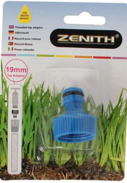 Zenith 19mm Hose Tap Adapter/Connector