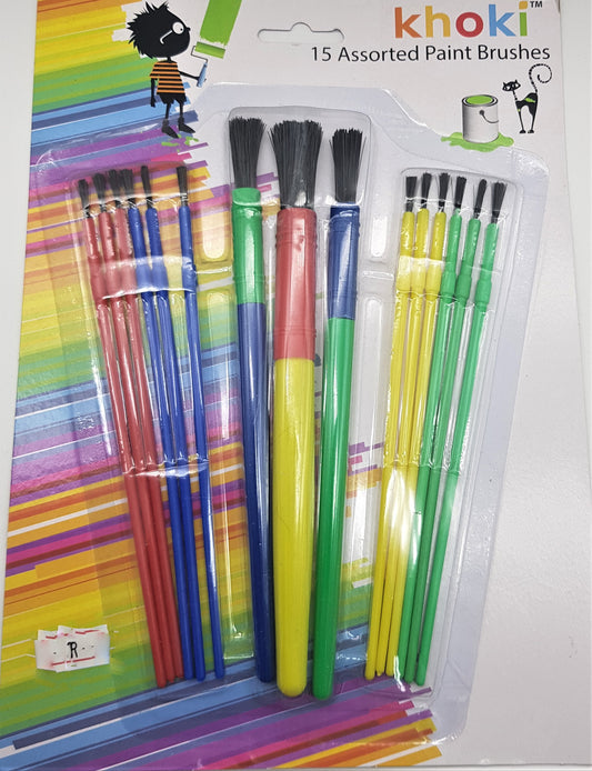 KHOKI 15 assorted Paint Brushes Set