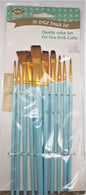 Quality artist brushes 10 pc