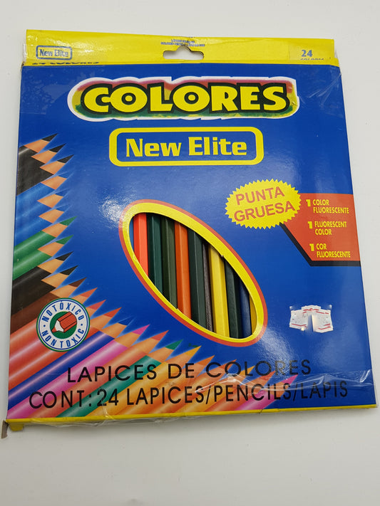 Colores New Elite 24 PC Color Pencils