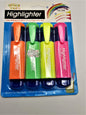 Office Trend 4pc Neon Highlighters