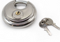 Extra-large Stainless Steel Disc-Shaped Padlock 90mm with Armor Outer Shell