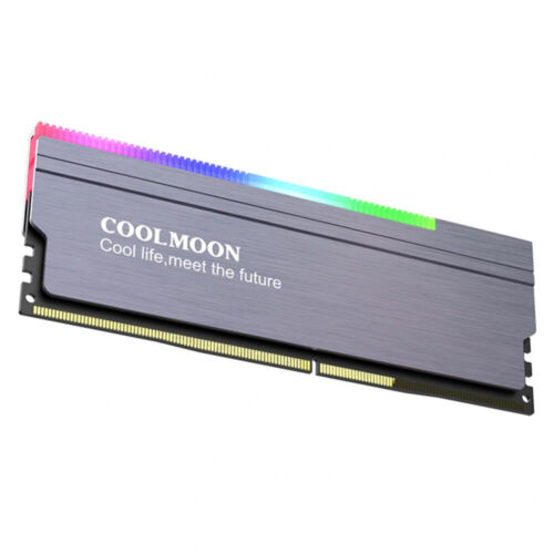 Coolmoon CM-M2A ARGB M.2 Heatsink SSD Cooler with 5V 3Pin and small 4pin(plug in Argb controller)